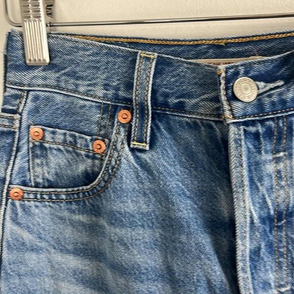 Levis Ribcage Button-Fly Denim Skirt - Picture 3 of 9